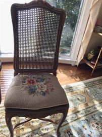 Pair of 2 needlepoint chairs 
