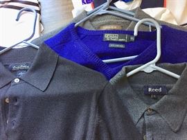 Men’s sweaters and shirts