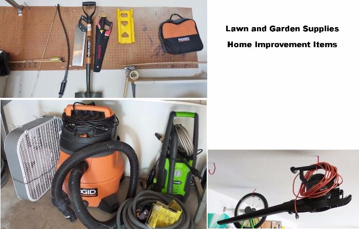 Garage - hand and power tools.  Most never or little used