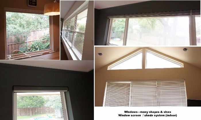 Window - energy efficient.  Electric shade system