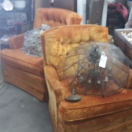 Golden Orange Lounge Chairs
Cut Glass Chandalier
Windows Chime