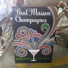 Paul Masson Champagne  - 1970's ?Acrilic Advertisement 