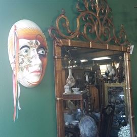 Painted Mask
Metal Framed Mirror
