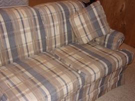 Plaid tweed sofa/couch