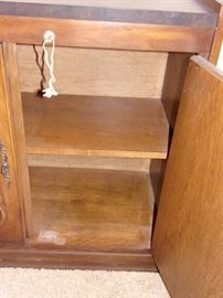 Locked liquor cabinet