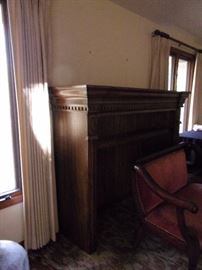 Large beautiful wood piece could be fireplace mantle, top of buffet or bar