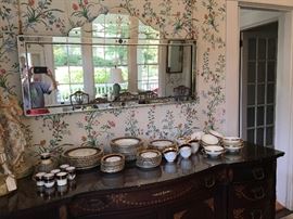 Large set of Ansley "Windsor" china.