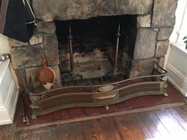 Fine fireplace furniture.