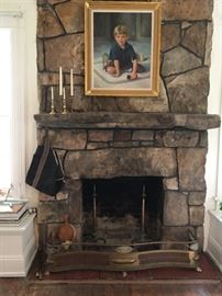 The fireplace is magnificent!