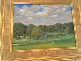 A view of the Baltusrol golf course by Gordon Wetmore.