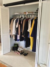 Clothes in various sizes--2 to 2X.