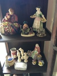 Royal Doulton figures and other precious items.
