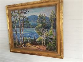 This picture painted by a gifted amateur was a gift from a friend.