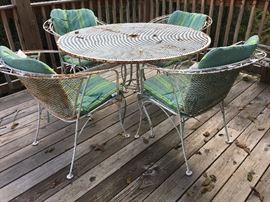 A bit of sandblast and some spray paint and it will look good as new.  Meadow craft wrought iron will last a lifetime.