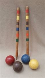 Vintage Croquet Equipment