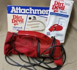 Dirt Devil and Attachments - It works!