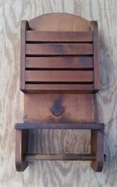 Wooden Magazine and Tissue Holder - Large