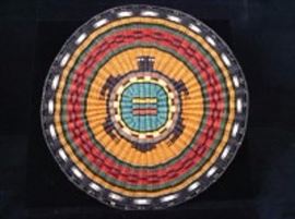  Hopi Basketry Plaque Turtle