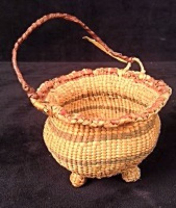 Tlingit Tripod Basket Rare 