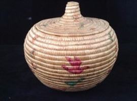 Yupik Embroidered Basket