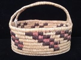 Papago Polychrome Handled Basket