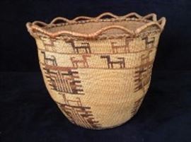 Skokomish Berry Basket With Looped Rim 