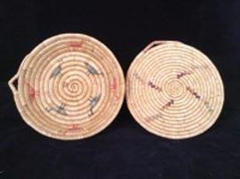 Yupik Basketry Tray And Plaque 
