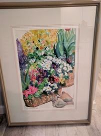 Spring Flowers-watercolor 24.5 x 31.5