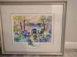 Relax in Nature-watercolor 23.5 x 19.5