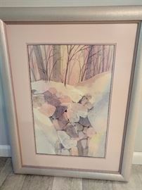 Rolling Rocks-watercolor 24 x 31