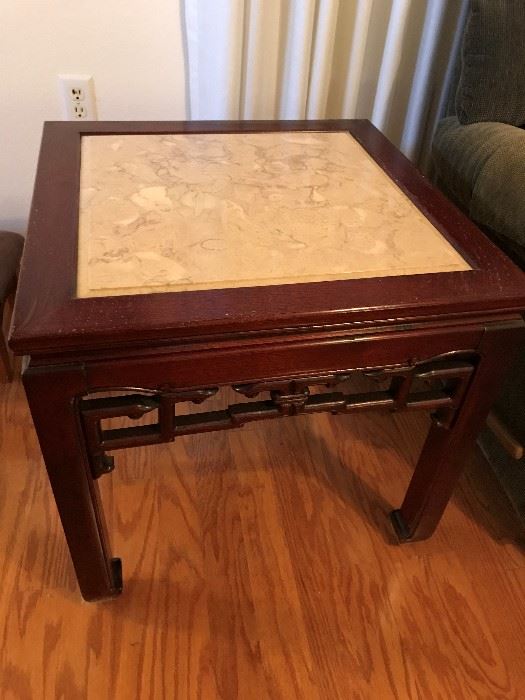 Asian Marble Top Tables