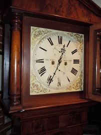 Bonnet with door open - engraved brass hands and attractive dial.