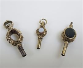 BAT:  Superbly detailed Victorian pocket watch keys