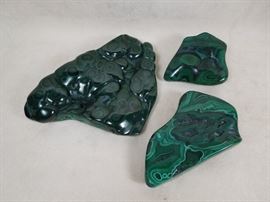 BAT:   Choice polished malachite specimens.  