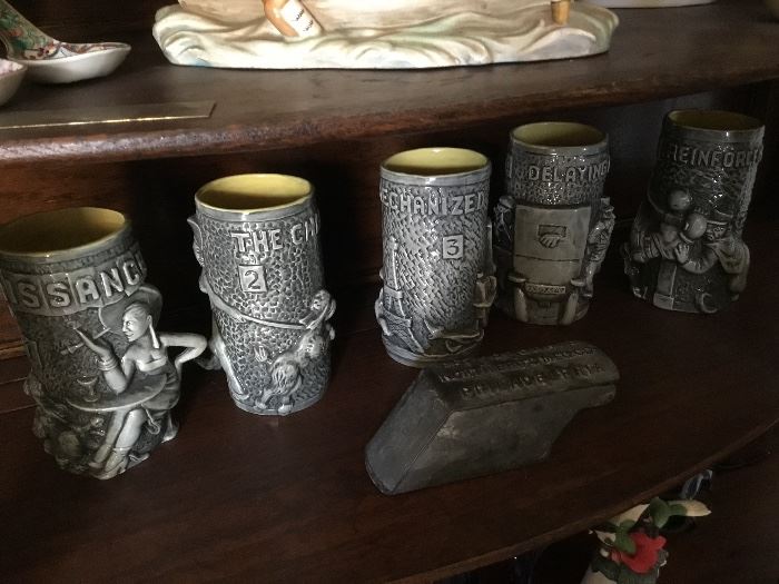 Rare series of mugs from a Dorothy Kindell (5)