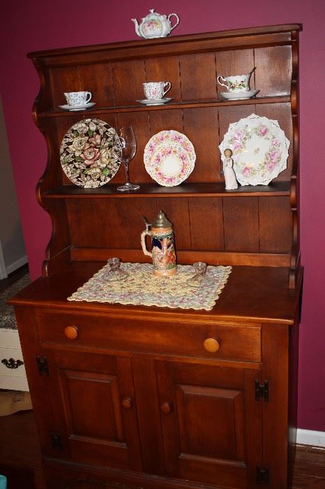 Great Turn of the Century  Maple Jelly and China Cabinet