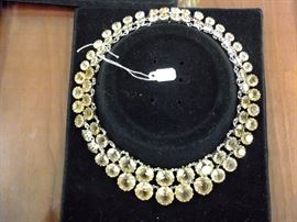 High end Christian Dior necklace. This necklace has 2 strands of individually set Citrine stones. Do your homework on pricing, this is not your typical costume piece.