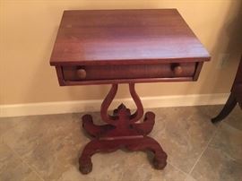 Antique table with drawer