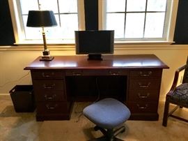 Computer desk & lamps