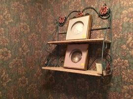 Framed shells. Bath shelf