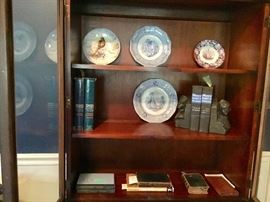 Transferware, Antique book ends, books 