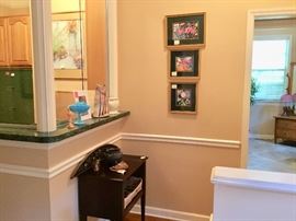 Annie Pais, display Table, pottery, etc