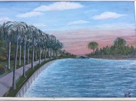florida oil painting by Arthur lee