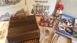 dept 56 and an old Squeeze Box