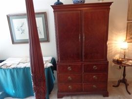 Armoire with doors closed