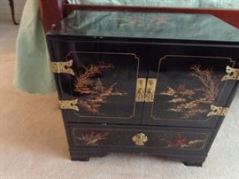 One of a PAIR of asian style cabinets