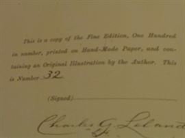 Number 32 of 100 on handmade paper