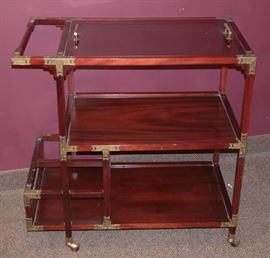Korean rosewood tea cart