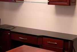 DuraSupreme cabinet/desk with granite top