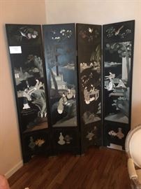 screen decorated on both sides